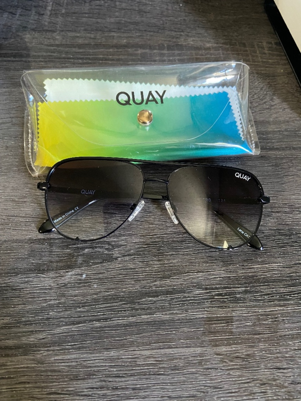 Quay Aviator Style Sunglasses